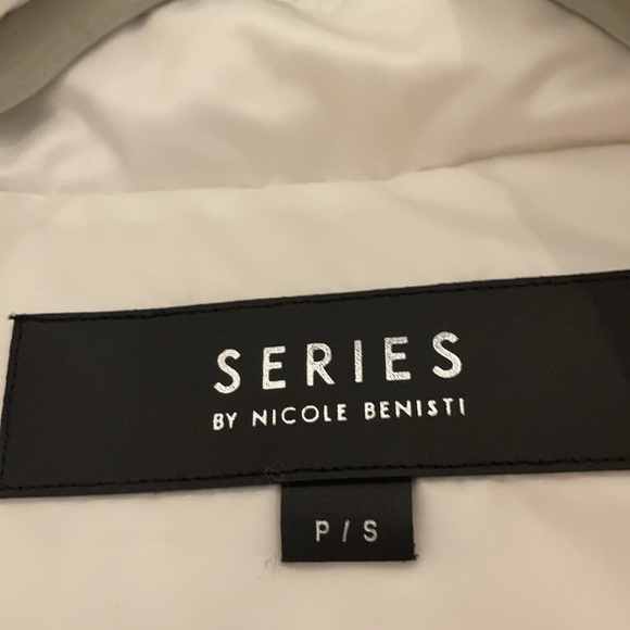 Series by Nicole Benisti white puffer jacket size S - Picture 6 of 8